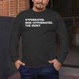 Hyphenated Irony Joke English Grammar Teachers Gag Men's Long Sleeve T-Shirt, funny design