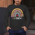 IA Crew Instructional Assistant Rainbow Teachers Aide Men's Long Sleeve T-Shirt, funny design IA Crew Instructional Assistant Rainbow Teachers Aide Men's Long Sleeve T-Shirt, funny design