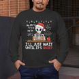 I'Ll Just Wait Until It's Quiet Skeleton Teacher Christmas Men's Long Sleeve T-Shirt, funny design I'Ll Just Wait Until It's Quiet Skeleton Teacher Christmas Men's Long Sleeve T-Shirt, funny design