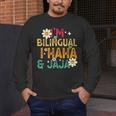 I’m Bilingual I Haha And Jaja Spanish Teacher Bilingual For Men Women Girls Kids Men's Long Sleeve T-Shirt, funny design