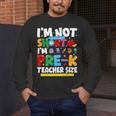 I'm Not Short I'm Pre-K Teacher Size Back To School Teacher Men's Long Sleeve T-Shirt, funny design I'm Not Short I'm Pre-K Teacher Size Back To School Teacher Men's Long Sleeve T-Shirt, funny design