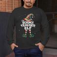 I'm The Science Teacher Elf Family Matching Group Christmas Men's Long Sleeve T-Shirt, funny design