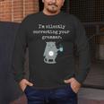 I'm Silently Correcting Your Grammar Sarcastic Teacher For Men Women Kids Men's Long Sleeve T-Shirt, funny design I'm Silently Correcting Your Grammar Sarcastic Teacher For Men Women Kids Men's Long Sleeve T-Shirt, funny design