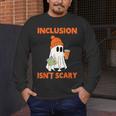 Inclusion Isn't Scary Shirt Halloween SLP Sped Teacher Men's Long Sleeve T-Shirt, funny design