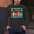 THE INFLUENCE OF A GREAT TEACHER IS NEVER ERASED Teaching For Men Women Girls Kids Men's Long Sleeve T-Shirt, funny design THE INFLUENCE OF A GREAT TEACHER IS NEVER ERASED Teaching For Men Women Girls Kids Men's Long Sleeve T-Shirt, funny design