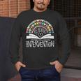 Intervention Teacher Reading Intervention Men's Long Sleeve T-Shirt, funny design Intervention Teacher Reading Intervention Men's Long Sleeve T-Shirt, funny design