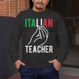 Italian Teacher Italy Italia Back To School First Day Men's Long Sleeve T-Shirt, funny design Italian Teacher Italy Italia Back To School First Day Men's Long Sleeve T-Shirt, funny design
