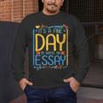 It's A Fine Day To Write An Essay Class English Teacher Men's Long Sleeve T-Shirt, funny design It's A Fine Day To Write An Essay Class English Teacher Men's Long Sleeve T-Shirt, funny design