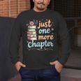 Just One More Chapter Book Reading Floral Teacher Book Lover Men's Long Sleeve T-Shirt, funny design Just One More Chapter Book Reading Floral Teacher Book Lover Men's Long Sleeve T-Shirt, funny design