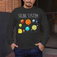 Kids Solar Systems Cute Planets Space Science Teacher School Men's Long Sleeve T-Shirt, funny design