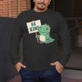 Be Kind Teacher Anti-Bullying Dino Kindness Women Men Boys Men's Long Sleeve T-Shirt, funny design