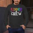 Kinder Crew Kindergarten Teacher 1st Day Of School Men's Long Sleeve T-Shirt, funny design Kinder Crew Kindergarten Teacher 1st Day Of School Men's Long Sleeve T-Shirt, funny design