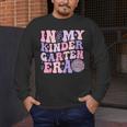 In My Kindergarten Era Teacher Kids Back To School Kinder Men's Long Sleeve T-Shirt, funny design