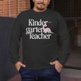 Kindergarten Teacher Dinosaur Back To School Men's Long Sleeve T-Shirt, funny design