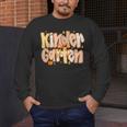 Kindergarten Teacher Fall Pumpkin Autumn Cute Men's Long Sleeve T-Shirt, funny design Kindergarten Teacher Fall Pumpkin Autumn Cute Men's Long Sleeve T-Shirt, funny design