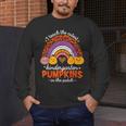 Kindergarten Teacher Pumpkin Patch Cute Men's Long Sleeve T-Shirt, funny design Kindergarten Teacher Pumpkin Patch Cute Men's Long Sleeve T-Shirt, funny design