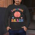 Kiss Your Brain Sped Teacher Appreciation Back To School Kid Men's Long Sleeve T-Shirt, funny design