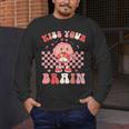 Kiss Your Brain Valentines Test Day Teacher Squad Kids Men's Long Sleeve T-Shirt, funny design Kiss Your Brain Valentines Test Day Teacher Squad Kids Men's Long Sleeve T-Shirt, funny design