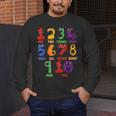 Learning Math Numbers Counting Back To School Teacher For Men Women Girls Kids Men's Long Sleeve T-Shirt, funny design