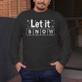 Let It Snow Christmas Pajamas Chemistry Teacher Men's Long Sleeve T-Shirt, funny design Let It Snow Christmas Pajamas Chemistry Teacher Men's Long Sleeve T-Shirt, funny design