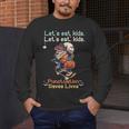 Let's Eat Kids Grammar Werewolf Halloween Teacher Men's Long Sleeve T-Shirt, funny design Let's Eat Kids Grammar Werewolf Halloween Teacher Men's Long Sleeve T-Shirt, funny design