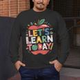 Let's Learn Today Teacher Motivational Back To School Men's Long Sleeve T-Shirt, funny design Let's Learn Today Teacher Motivational Back To School Men's Long Sleeve T-Shirt, funny design