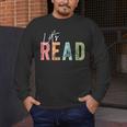 Let's Read Book Nerd Reading Book Lover Librarian Teacher Men's Long Sleeve T-Shirt, funny design Let's Read Book Nerd Reading Book Lover Librarian Teacher Men's Long Sleeve T-Shirt, funny design
