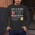 Letter Of The Week Ff Sight Word Teacher Squad Men's Long Sleeve T-Shirt, funny design