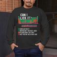 Can I Lick It Periodic Table Science Teacher Chemistry Men's Long Sleeve T-Shirt, funny design Can I Lick It Periodic Table Science Teacher Chemistry Men's Long Sleeve T-Shirt, funny design