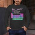 Can I Lick It Periodic Table Teacher Student Kids Men's Long Sleeve T-Shirt, funny design Can I Lick It Periodic Table Teacher Student Kids Men's Long Sleeve T-Shirt, funny design