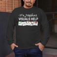 Life Happens Visuals Help Special Education Teacher Aide Men's Long Sleeve T-Shirt, funny design Life Happens Visuals Help Special Education Teacher Aide Men's Long Sleeve T-Shirt, funny design