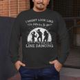 Line Dancing Choreographer Dance Teacher Group Performer Men Women Girls Kids Men's Long Sleeve T-Shirt, funny design