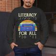 Literacy For All Visually Impaired Braille Teacher The Blind Men's Long Sleeve T-Shirt, funny design Literacy For All Visually Impaired Braille Teacher The Blind Men's Long Sleeve T-Shirt, funny design