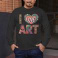 I Love Art Artist Painter Colorful Painting Art Teacher Men's Long Sleeve T-Shirt, funny design I Love Art Artist Painter Colorful Painting Art Teacher Men's Long Sleeve T-Shirt, funny design
