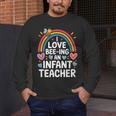 I Love Bee-Ing An Infant Teacher Toddler Teaching Men's Long Sleeve T-Shirt, funny design
