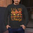 I Love My Kindergarten Turkeys Thanksgiving Teacher Students Men's Long Sleeve T-Shirt, funny design