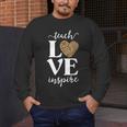Love Leopard Print Teacher Cheetah School Inspire Teach Men's Long Sleeve T-Shirt, funny design Love Leopard Print Teacher Cheetah School Inspire Teach Men's Long Sleeve T-Shirt, funny design