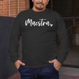 Maestra Cute Bilingual Spanish Teacher Men's Long Sleeve T-Shirt, funny design