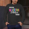 Maestra Fabulosa Bilingual Spanish Espanol Teacher School Men's Long Sleeve T-Shirt, funny design