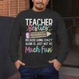 Matching Teachers Last Day Of School Teacher Besties Men's Long Sleeve T-Shirt, funny design