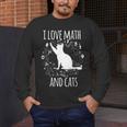 Math Nerd Math Teacher Cat Lover I Love Math And Cats Men's Long Sleeve T-Shirt, funny design Math Nerd Math Teacher Cat Lover I Love Math And Cats Men's Long Sleeve T-Shirt, funny design