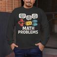Math Problems Symbols Teacher Back To School Girl Boy Men's Long Sleeve T-Shirt, funny design