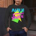 Math Is Radical Retro 80s Vintage Algebra Teacher Men's Long Sleeve T-Shirt, funny design