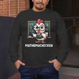 Math Teacher Chicken Mathemachicken Pun Men's Long Sleeve T-Shirt, funny design Math Teacher Chicken Mathemachicken Pun Men's Long Sleeve T-Shirt, funny design