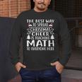 Math Teacher Christmas Mathematics Teacher Men's Long Sleeve T-Shirt, funny design