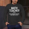 Math Teacher Definition Shirt Men Women Teacher Men's Long Sleeve T-Shirt, funny design