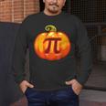 Math Teacher Halloween Costume Pumpkin Pi Pun Pie Men Men's Long Sleeve T-Shirt, funny design