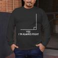Math Teacher Joke Men Women Fun Best Math Quotes Men's Long Sleeve T-Shirt, funny design