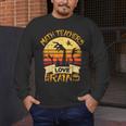 Math Teacher Shirt Math Teachers Love Brains Halloween Math For Men Women Men's Long Sleeve T-Shirt, funny design