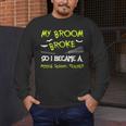 Middle School Teacher Halloween Costume Shirt Lazy Men's Long Sleeve T-Shirt, funny design